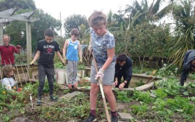 It’s true – young kiwi kids really dig gardening!